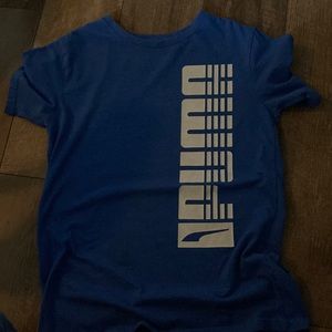 kids blue puma tshirt